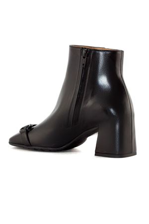 Black leather ankle boots MARA BINI | T243NERO
